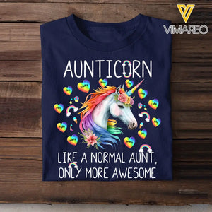 Personalized Aunticorn Like A Normal Aunt Only More Awesome T-shirt Printed 23JUL-KVH03