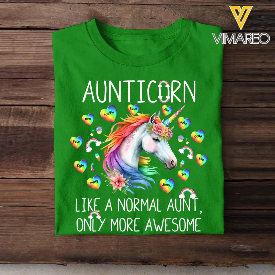 Personalized Aunticorn Like A Normal Aunt Only More Awesome T-shirt Printed 23JUL-KVH03