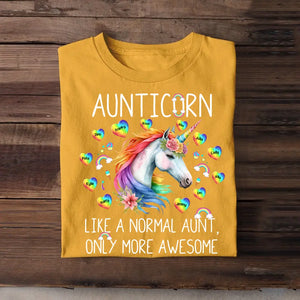 Personalized Aunticorn Like A Normal Aunt Only More Awesome T-shirt Printed 23JUL-KVH03