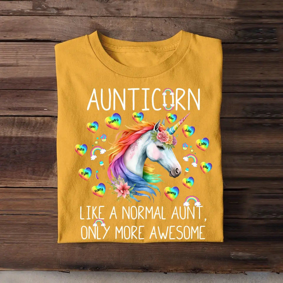 Personalized Aunticorn Like A Normal Aunt Only More Awesome T-shirt Printed 23JUL-KVH03