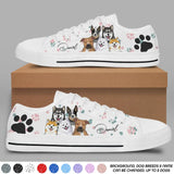 Personalized Dogs with Name Dog Lovers Gift Lowtop Shoe Printed HTHDT0307