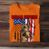 Personalized Upload Your German Shepherd Photo Dog Lovers Gift T-Shirt Printed QTDT0607