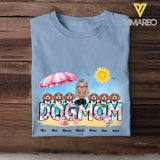 Personalized Dog Mom On The Beach T-shirt Printed MTHN2806