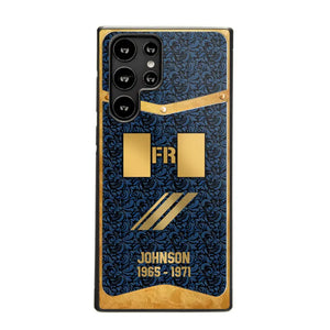 Personalized Royal Golden French Veteran Phonecase Printed 67