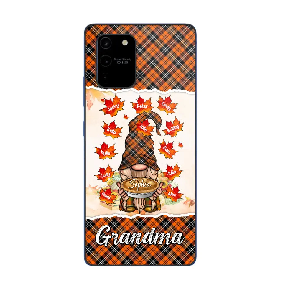 Personalized Fall Season Grandma Autumn With Kids   Phone Case Printed QTHQ1007