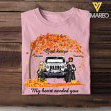 Personalized Fall Season Jeep Couple God Knew My Heart Needed You T-Shirt Printed QTKH1007