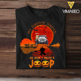 Personalized Jeep Girl Halloween My Broom Broke So Now I Drive A Jeep T-shirt Printed MTKVH1107