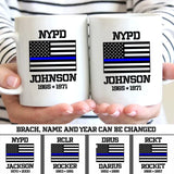 Personalized US Flag Veteran/Soldier Name White Mug Printed 23JUL-DNL18