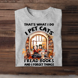 Personalized Fall Season Cat Mom That's What I Do I Pet Cats I Read Books And I Forget Things T-shirt Printed MTHN1807