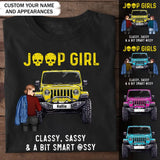 Personalized Jeep Girls Classy Sassy & A Bit Smart Assy T-shirt Printed MTPVD2007