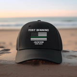 Personalized US Veteran/Soldier Flag Cap Printed 23JUL-DNL19