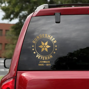 Personalized Austrian Veterans Soldier Car Decal Printed QTPN1907