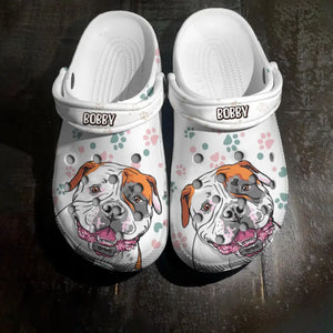 Personalized Dog Lovers Paw Colorfull Clog Slipper Shoes Printed 23FEB-HQ13