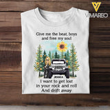 Personalized Give Me The Beat Boys And Free My Soul I Want To Get Lost In Your Rock And Roll And Drift Away Jeep Girl T-shirt Printed MTHPN2107