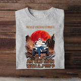 Personalized Never Underestimate An Old Man With A Jeep T-shirt Printed PTN2207