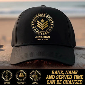 Personalized Canadian VET Cap Printed QTPN267