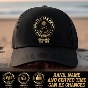 Personalized Australian VET Cap Printed QTPN267