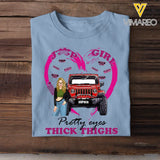 Personalized Jeep Girl Pretty Eyes Thick Things T-shirt Printed MTHN2507