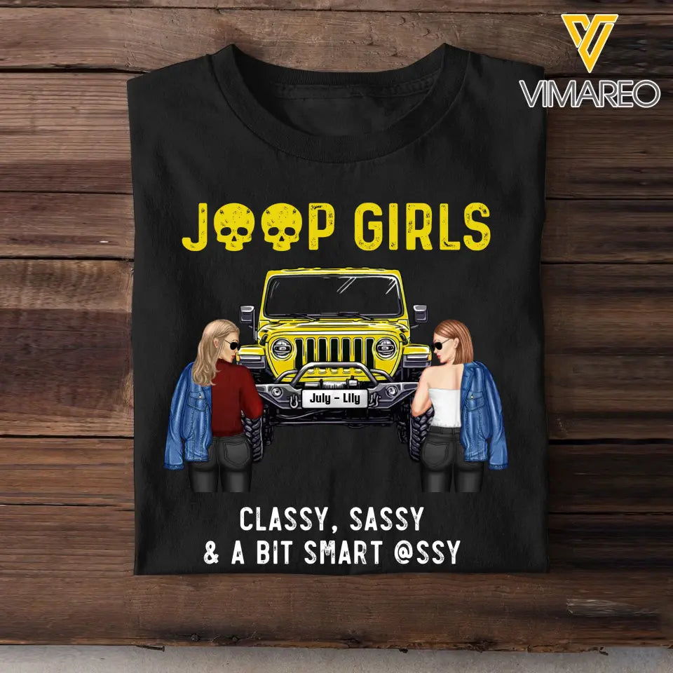 Personalized Jeep Girls Classy Sassy & A Bit Smart Assy T-shirt Printed MTPVD2007