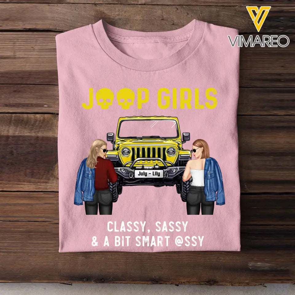 Personalized Jeep Girls Classy Sassy & A Bit Smart Assy T-shirt Printed MTPVD2007