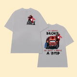 Personalized Jeep Girl My Broom Broke So Now I Drive A Jeep T-shirt Printed MTHN2507