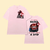 Personalized Jeep Girl My Broom Broke So Now I Drive A Jeep T-shirt Printed MTHN2507