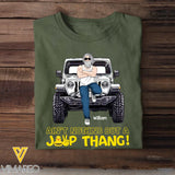 Personalized Ain't Nothing But A Jeep Thang Man & Jeep T-shirt Printed MTKVh2707