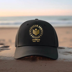 Personalized Canadian VET Cap Printed QTPN267