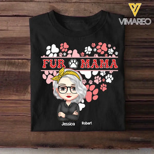 Personalized Fur Mama, Cat lover, Dog lover Tshirt Printed QTHQ1504