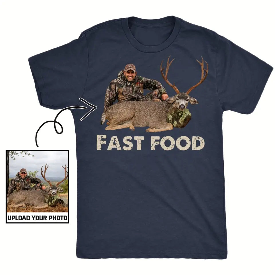 Personalized Upload Your Deer Photo T-shirt Printed MTHKVH2707