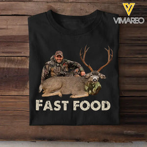 Personalized Upload Your Deer Photo T-shirt Printed MTHKVH2707