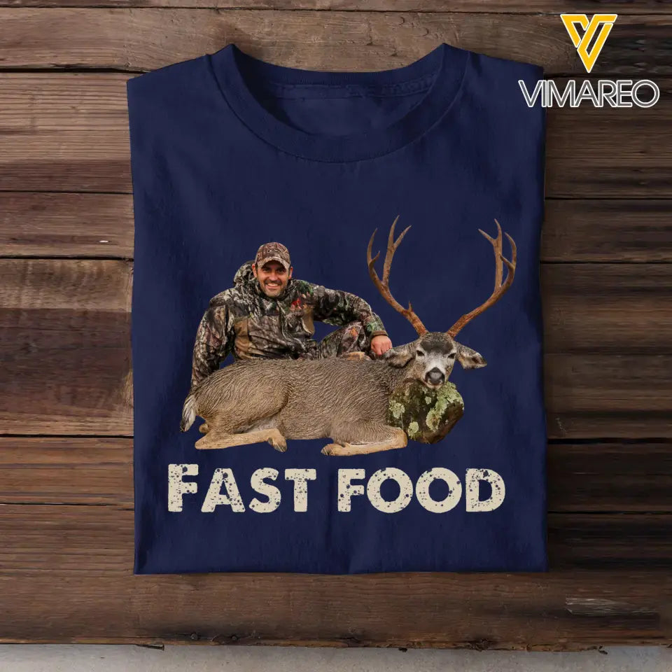 Personalized Upload Your Deer Photo T-shirt Printed MTHKVH2707
