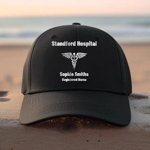 Personalized Nurse Logo with Name Cap Printed HTHPD2707