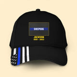 Personalized US Sheepdog Thin Blue Line Cap Printed QTDNL247