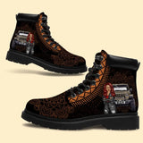 Personalized Jeep Girl Leather Boots Printed 23JUL-PD27