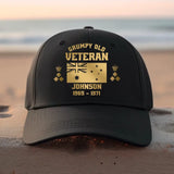 Personalized UK Flag Grumpy Old Veteran Cap Printed DNL20232