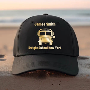 Personalized School Bus Driver Cap Printed HTHPD202320