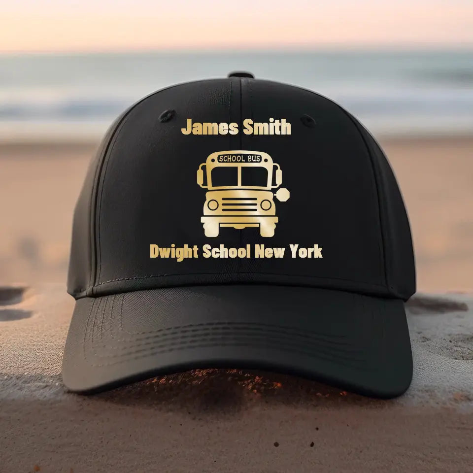 Personalized School Bus Driver Cap Printed HTHPD202320