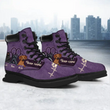 Personalized Dog Mom Dog Lovers Gift Leather Boots Printed PVD202319