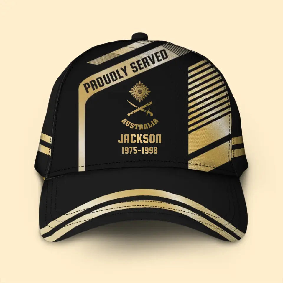 Personalized Australian Proudly Served Cap Printed QTVD202338