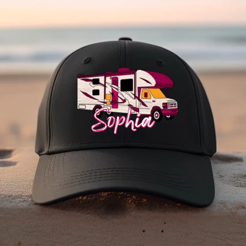 Personalized Camping Art with Name Cap Printed HN20231