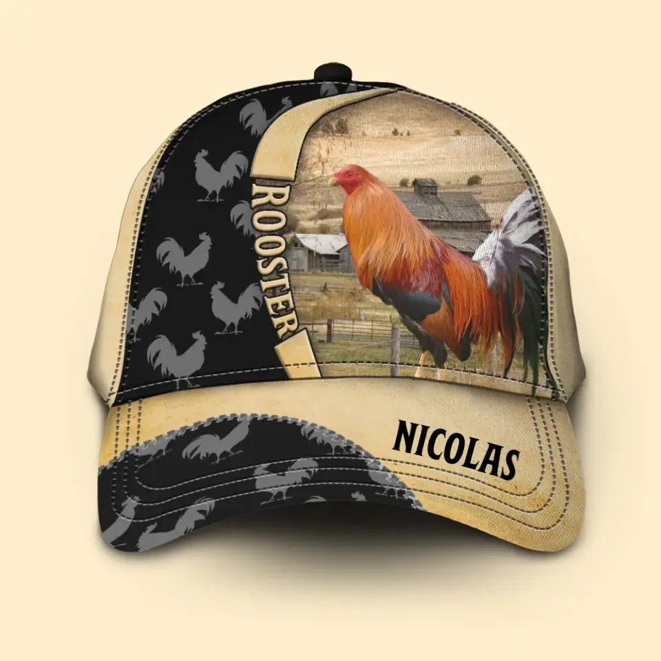 Personalized Rooster Ranch Cap Printed QTVD202358