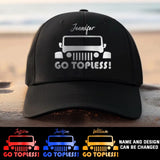 Personalized Go Topless Jeep Car Cap Printed HTHKVH202341