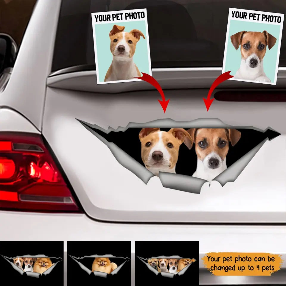 Personalized Dog Lover Car Decal Printed QTKH202364