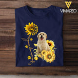 Personalized Upload Your Dog Photo You Are My Sunshine Sunflower T-shirt Printed MTKVH202355