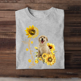 Personalized Upload Your Dog Photo You Are My Sunshine Sunflower T-shirt Printed MTKVH202355