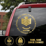 Personalized Australian Soldier God Will Judge Our Enemies We Will Arrange The Meeting Car Decal Printed QTKH2023117