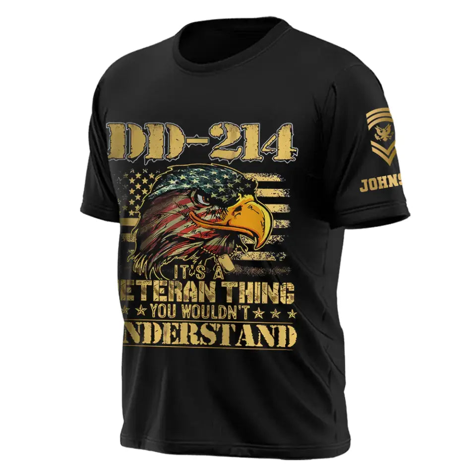 Personalized US DD 214 It's A Veteran Thing T-shirt Printed QTPD2023141