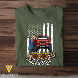 Personalized Jeep Aholic Jeep Girl T-shirt Printed MTHN2023107