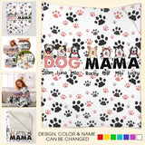 Personalized Dog Mama Dog Names Dog Lovers Gift Fleece or Sherpa Blanket Printed HTHKVH2023108